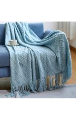 Warm Spice Fringe Blanket