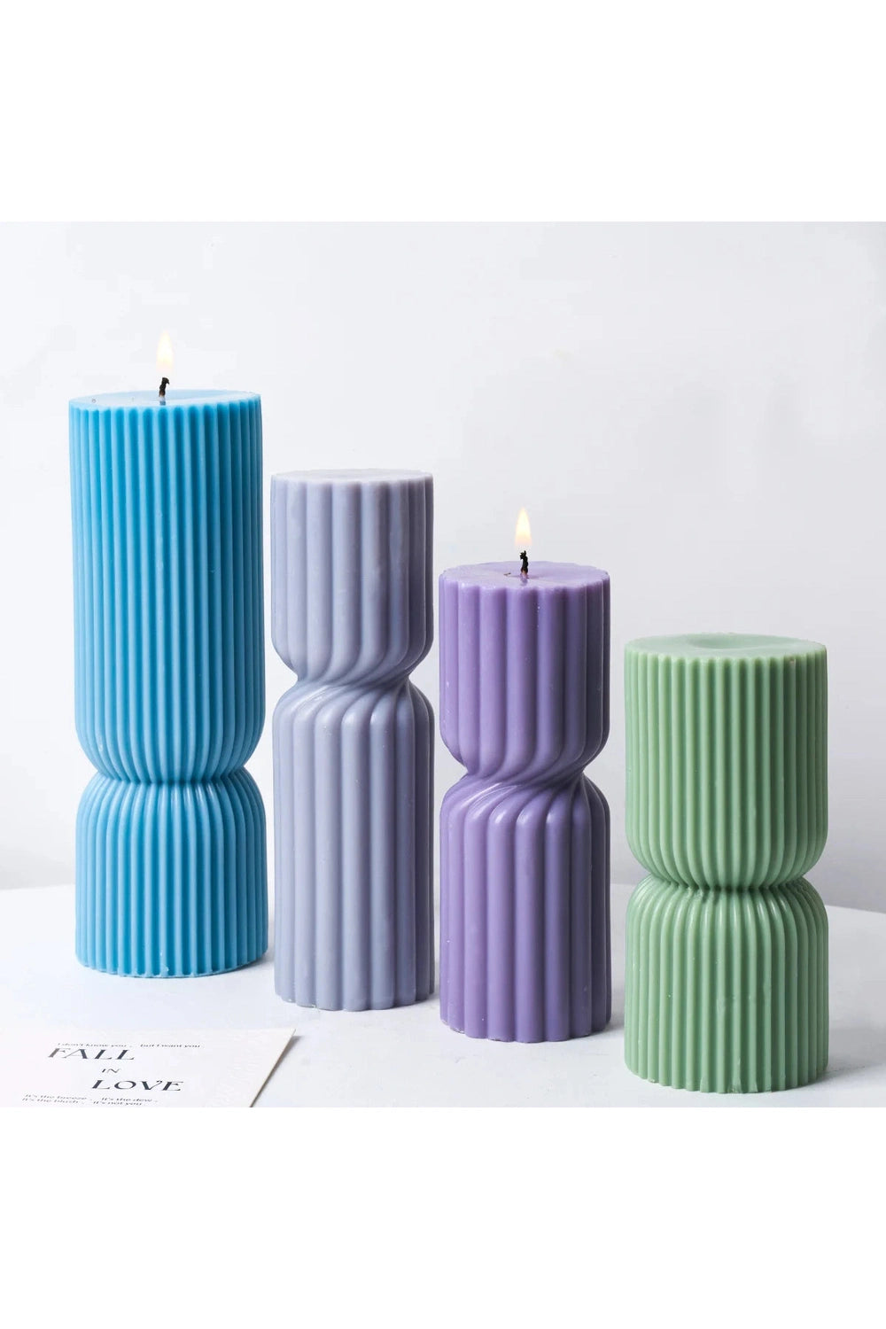 Modern Pleat Candle Mold Set