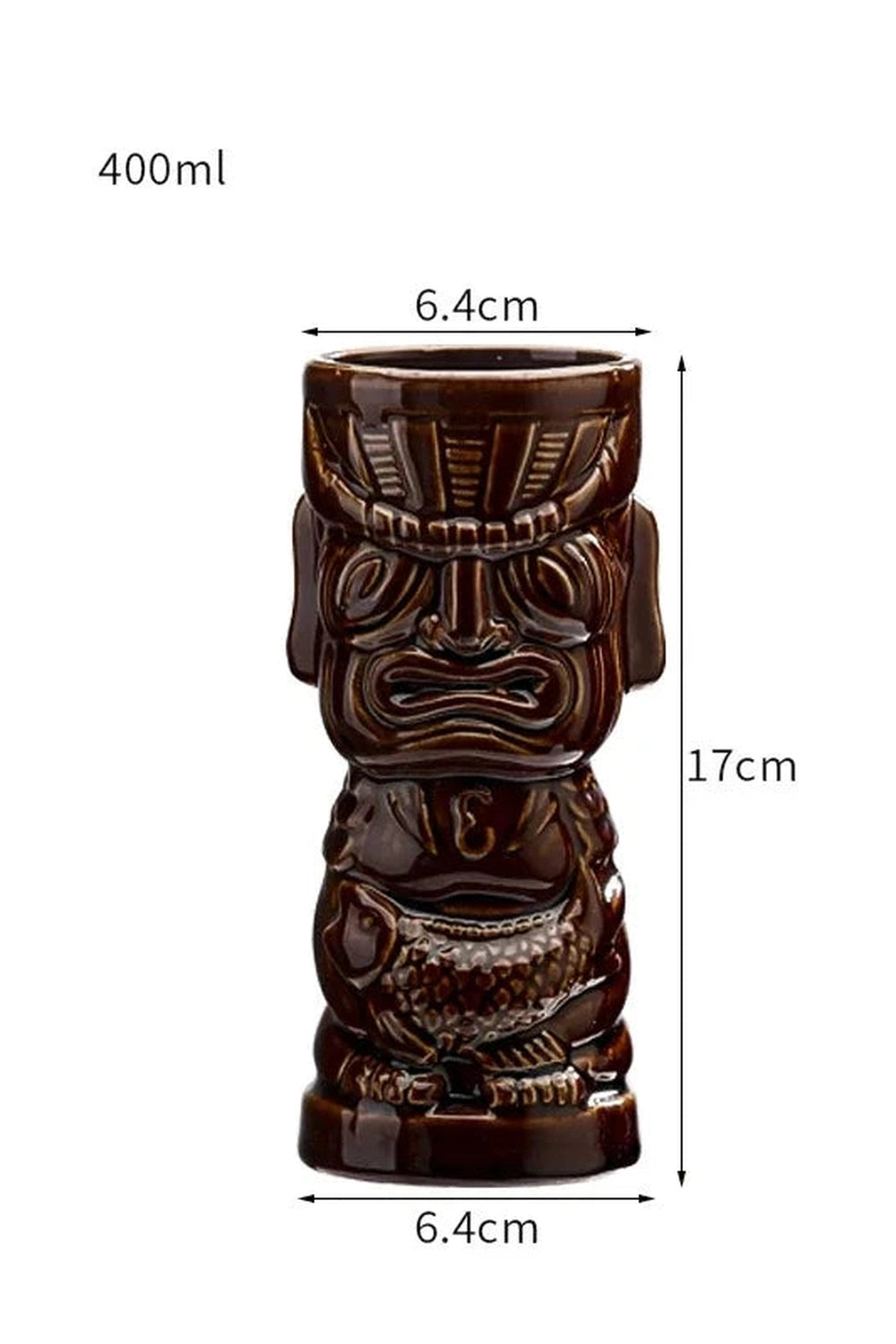 Ceramic Tiki Cocktail Mug