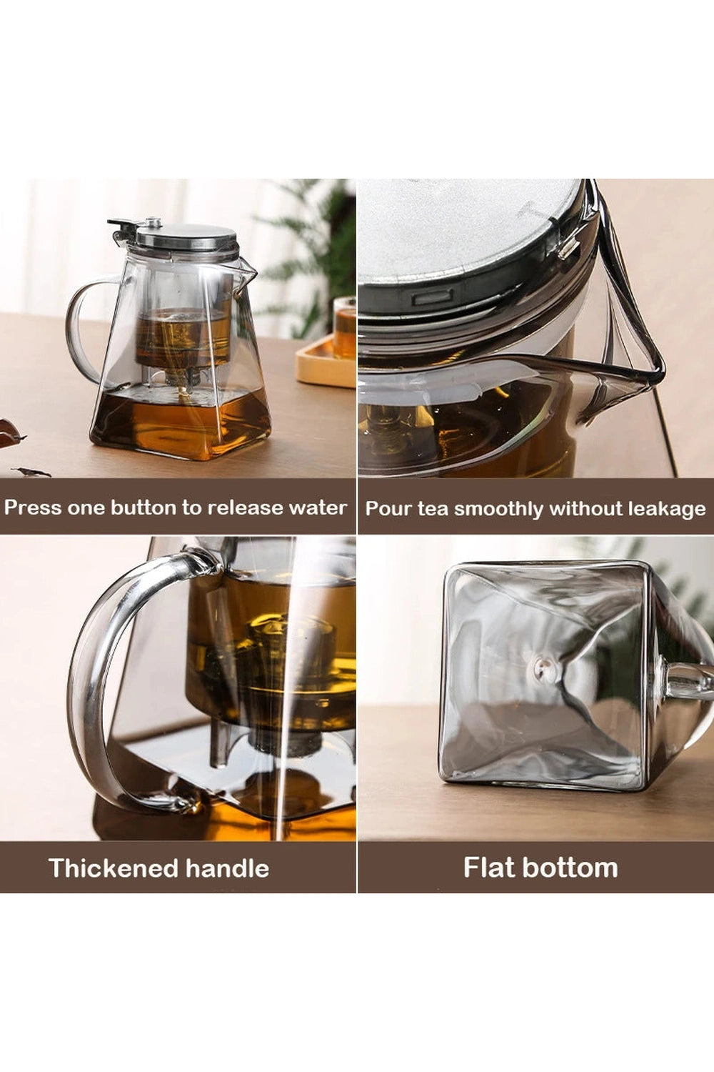 Glass Teapot with Strainer