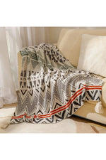 Fall Decor Cozy Chevron Knit Blankets