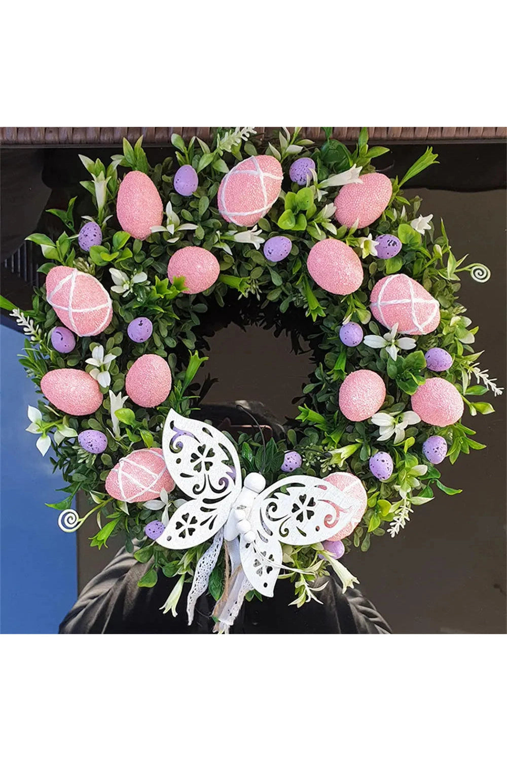 Moon Black Cats Door Wreath