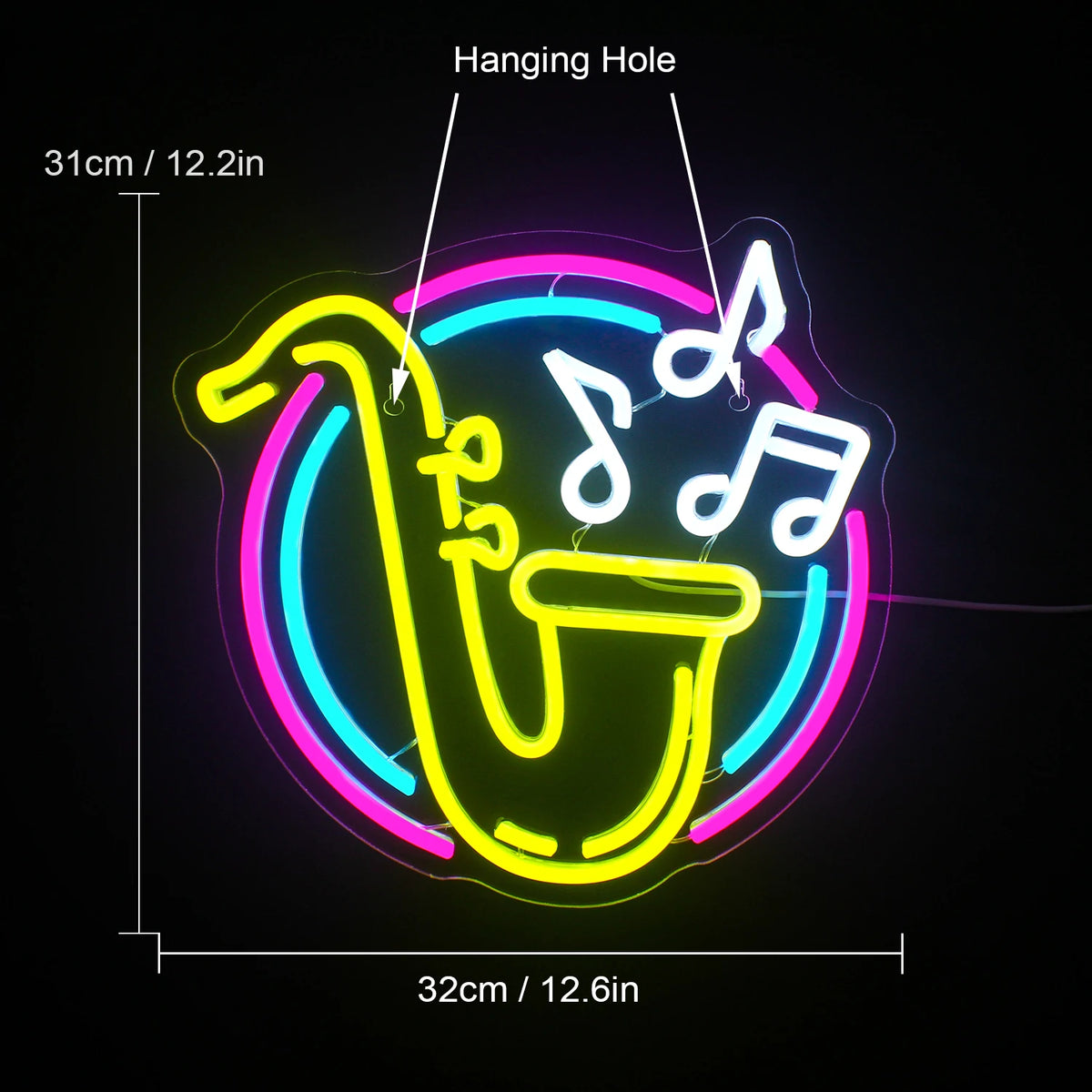 Jazz Saxophone Neon Decor