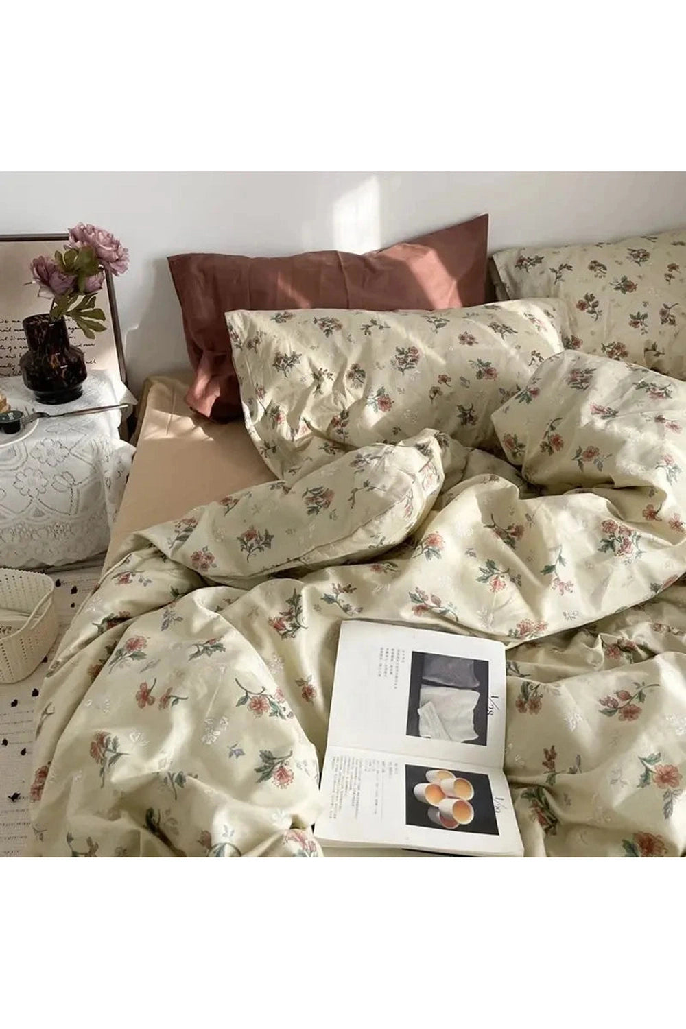 Floral Korean Romantic Bedding Set