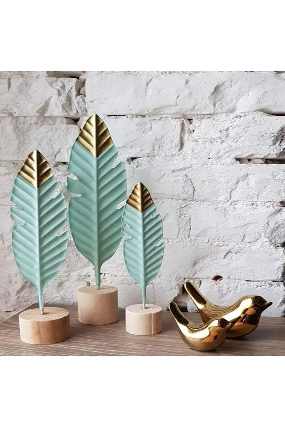 Modern Feather Table Decor Figurine