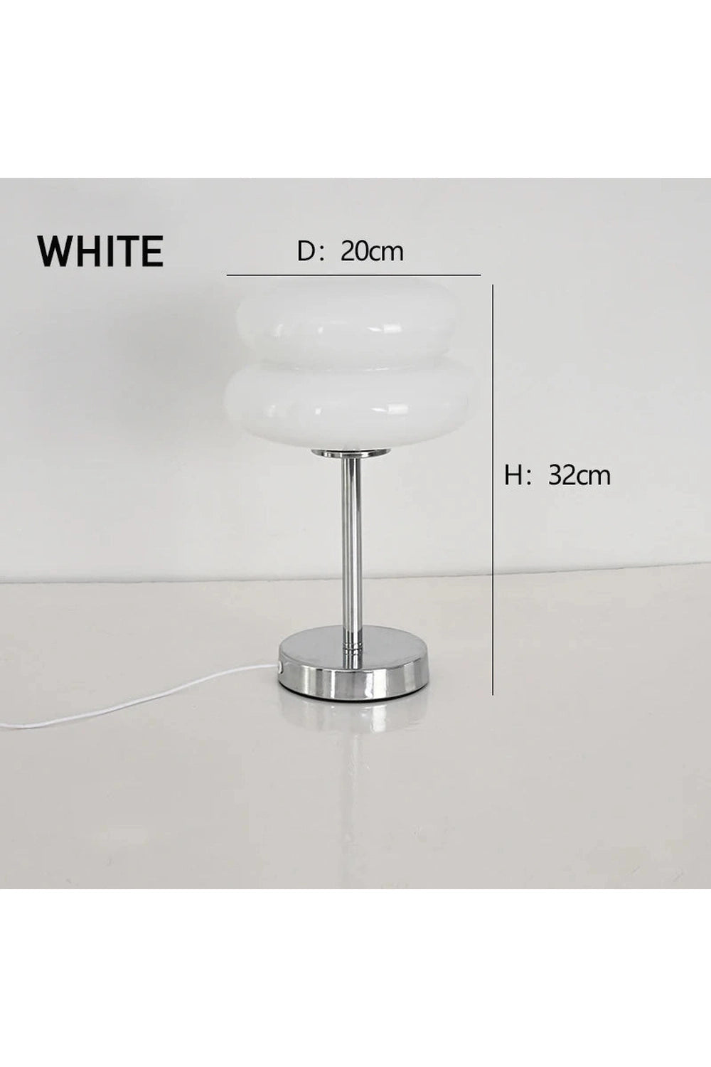 Egg Tart Glass Desk Lamp