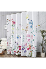 Floral Print Decor Shower Curtain