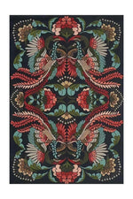 Midnight Bloom Botanical Rug