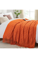 Warm Spice Fringe Blanket