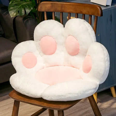 Almohada de asiento de pata de gato