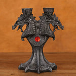 Twin Dragon Candle Holder