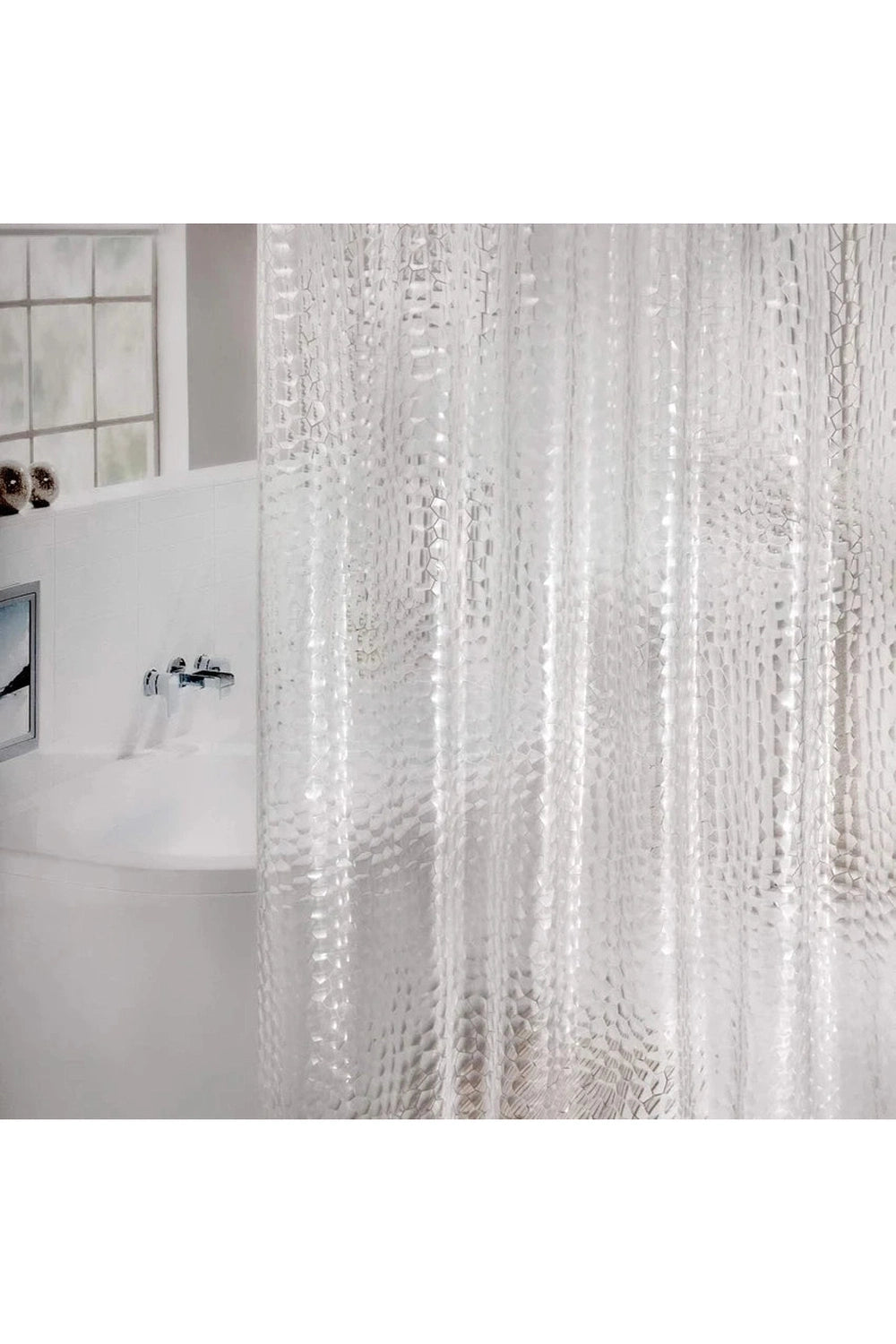 Transparent Cube Shower Curtain