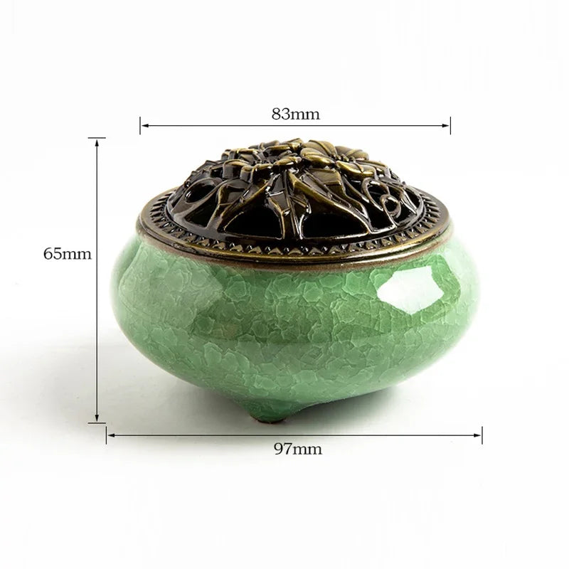 Jade Serenity Incense Burner