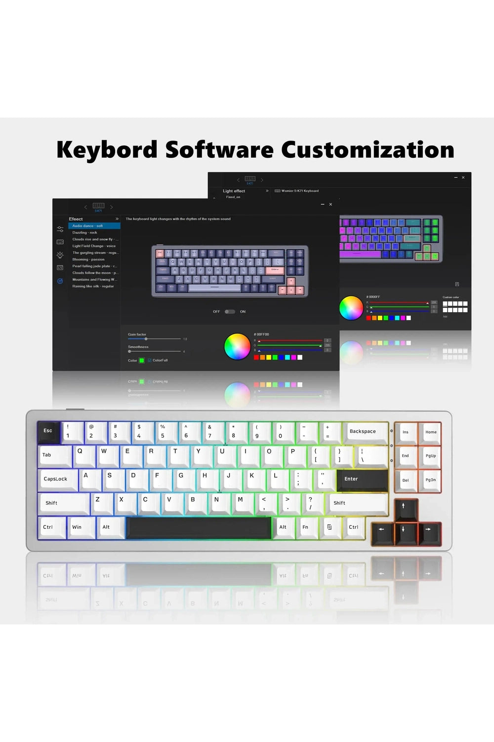 Versatile Tri-Mode Wireless Keyboard