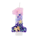 Fairycore Mermaid Sparkle Number Candles