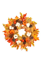 Halloween Harvest Pumpkin Wreath