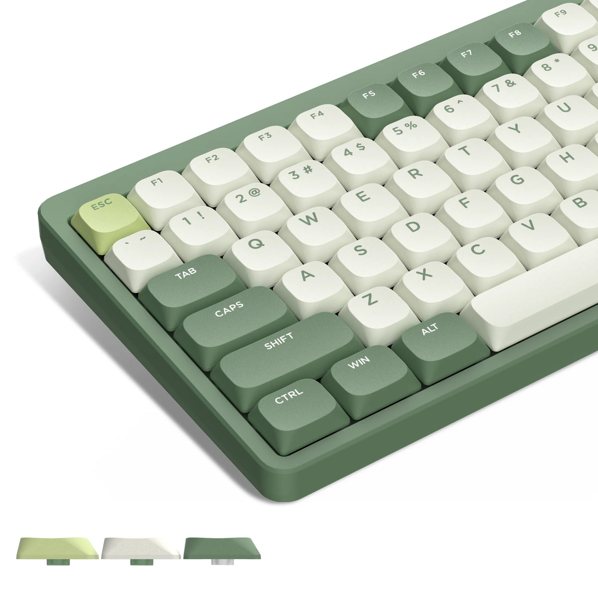 Green Gamer Double Shot Keycaps