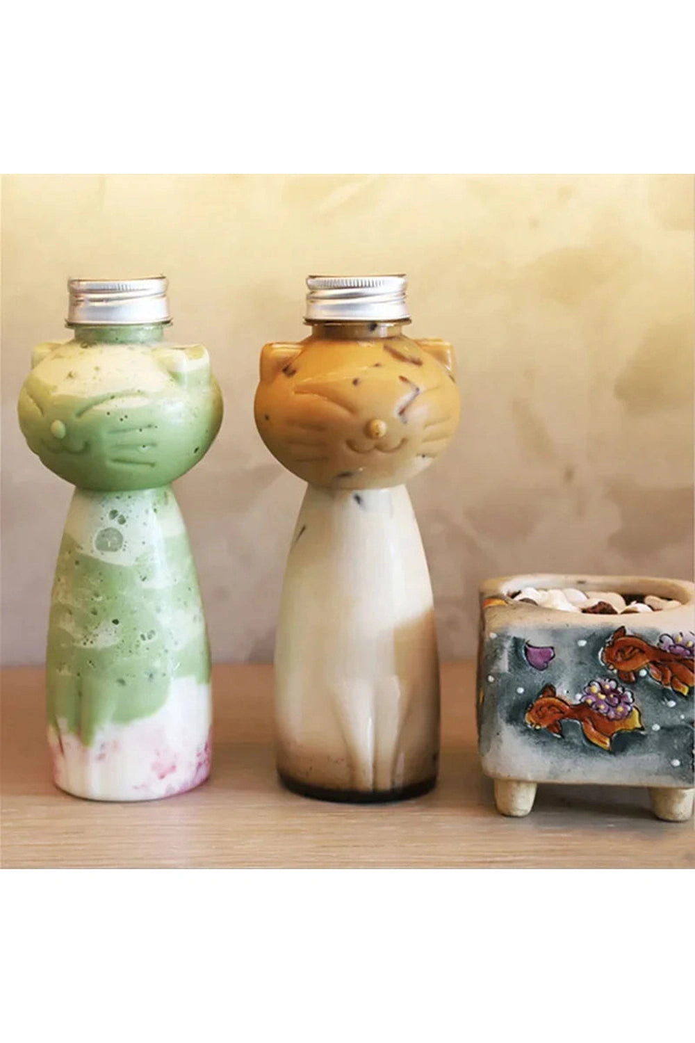 Cute Cat Shaped Beverage Bottles