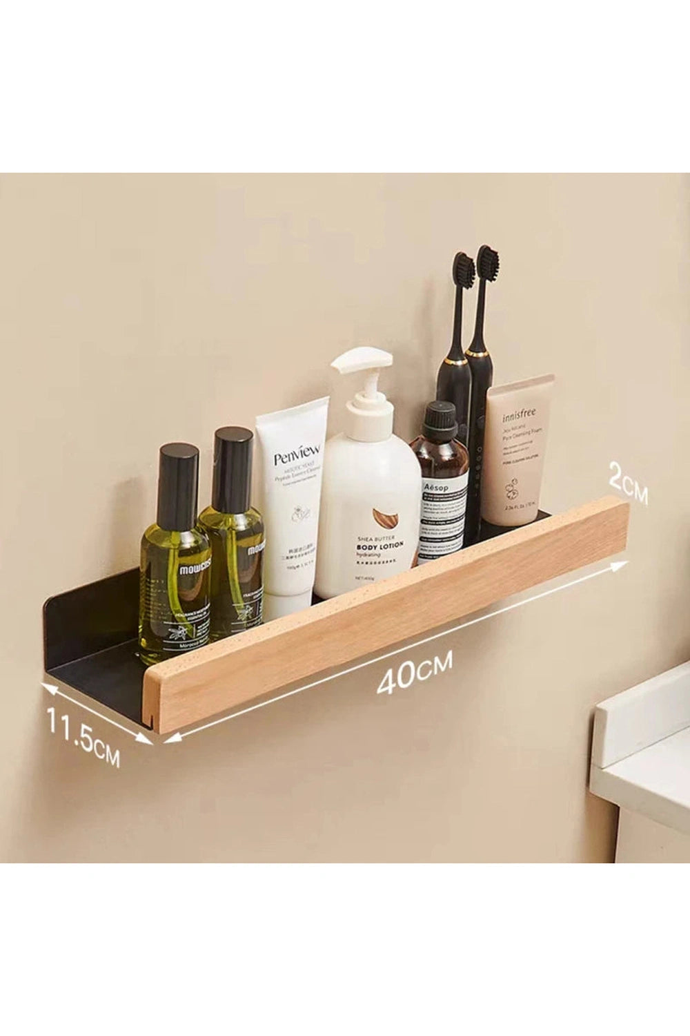 Minimalist Wood Floating Shelves