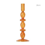 European Glass Candle Holder