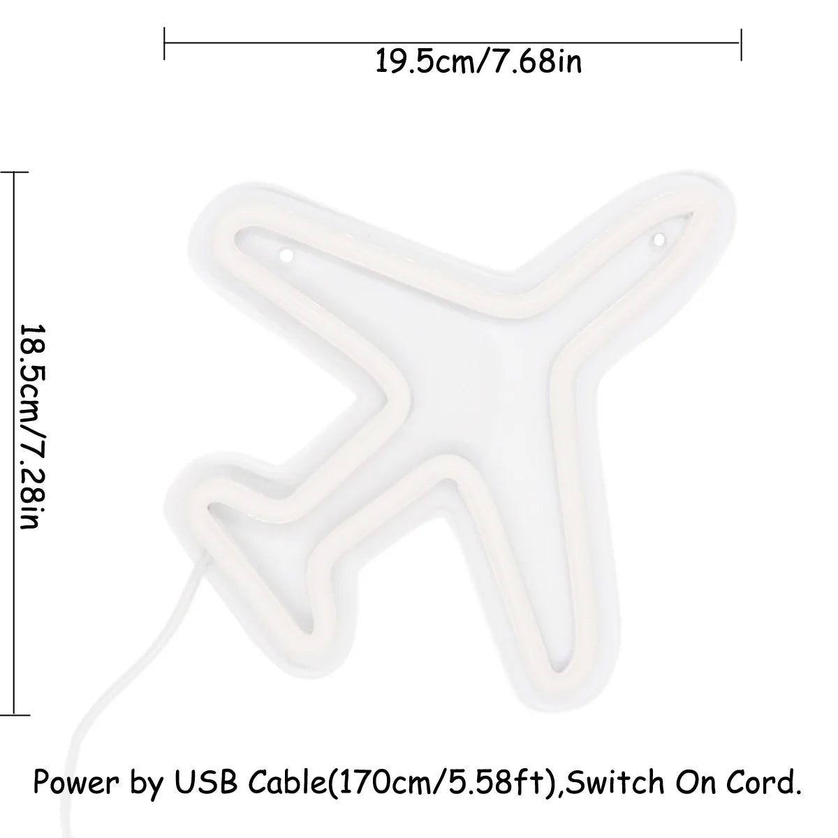 Plane LED Neon Sign