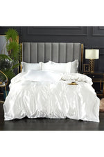 Satin Deluxe Solid Bedding Set