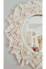 Boho Macrame Wall Hanging Mirror