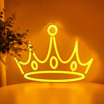 Yellow Crown Neon Sign