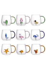 Cartoon Animal Glass Juice Cup