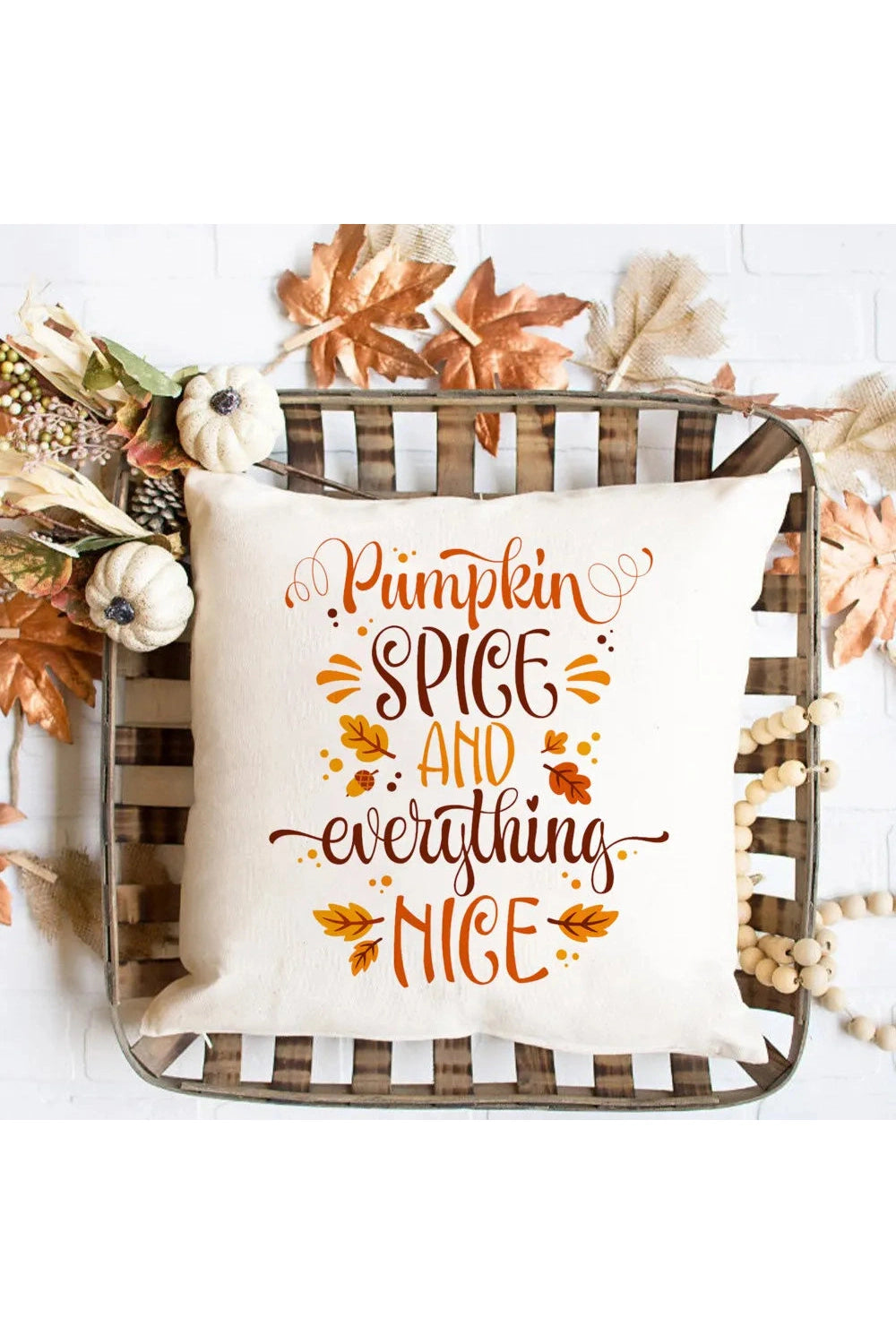 Pumpkin Spice Pillow Cover