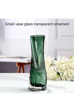 Twisted Art Glass Vase