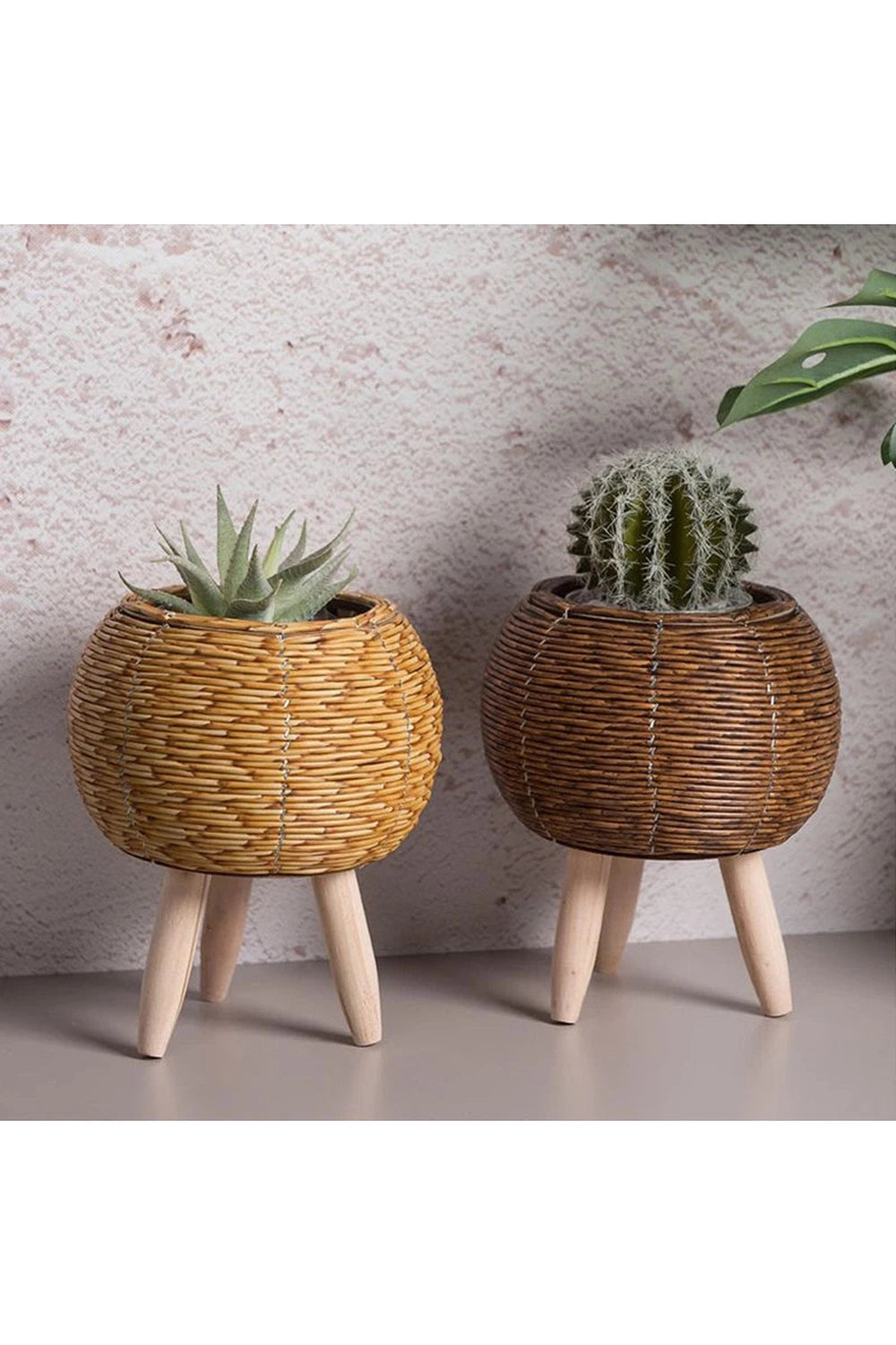 Rattan Basket Flower Pot