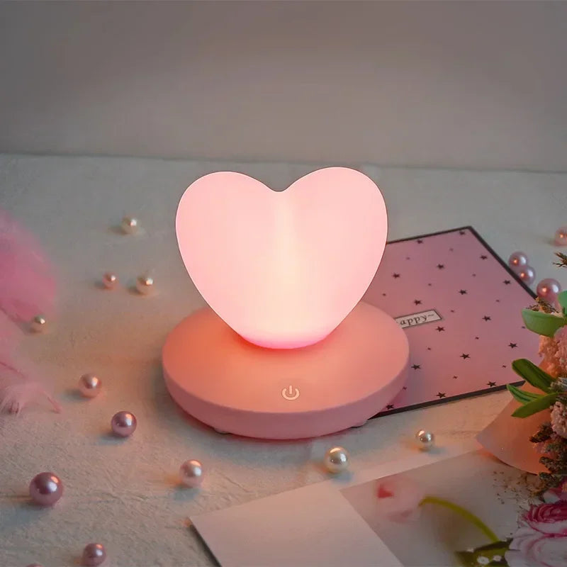 Coquette Heart Glow Night Light