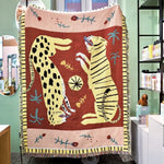 Boho Wild Dance Jungle Tapestry Blanket