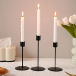 Dark Academia Elegance Taper Candle Holders