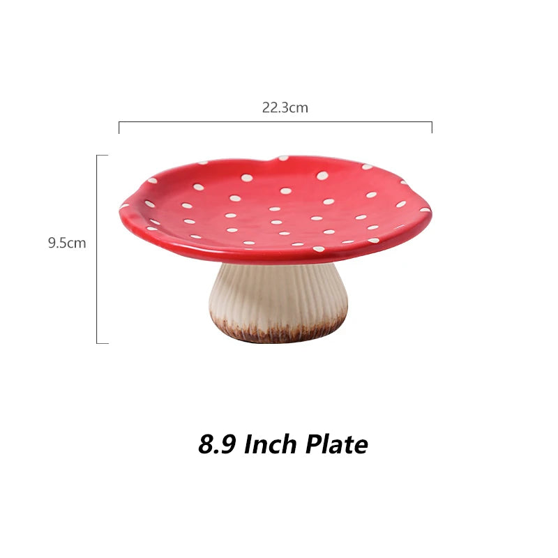 Whimsical Mushroom Serving Plate