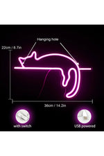 Lazy Cat Room Neon Sign