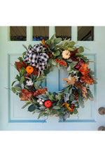 Halloween Harvest Pumpkin Wreath