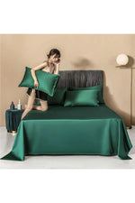 Dark Green Cotton Bedding Set