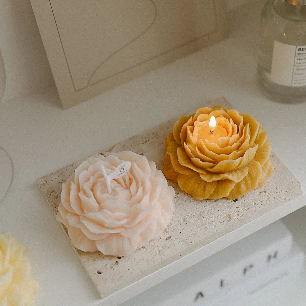 Coquette Blooming Rose Petal Candles