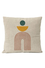 Boho Sun Moon Pillow Cover