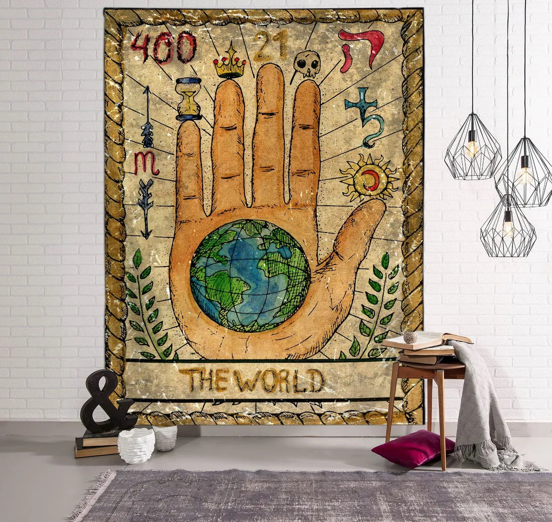 Psychedelic Witchcraft Tarot Tapestry