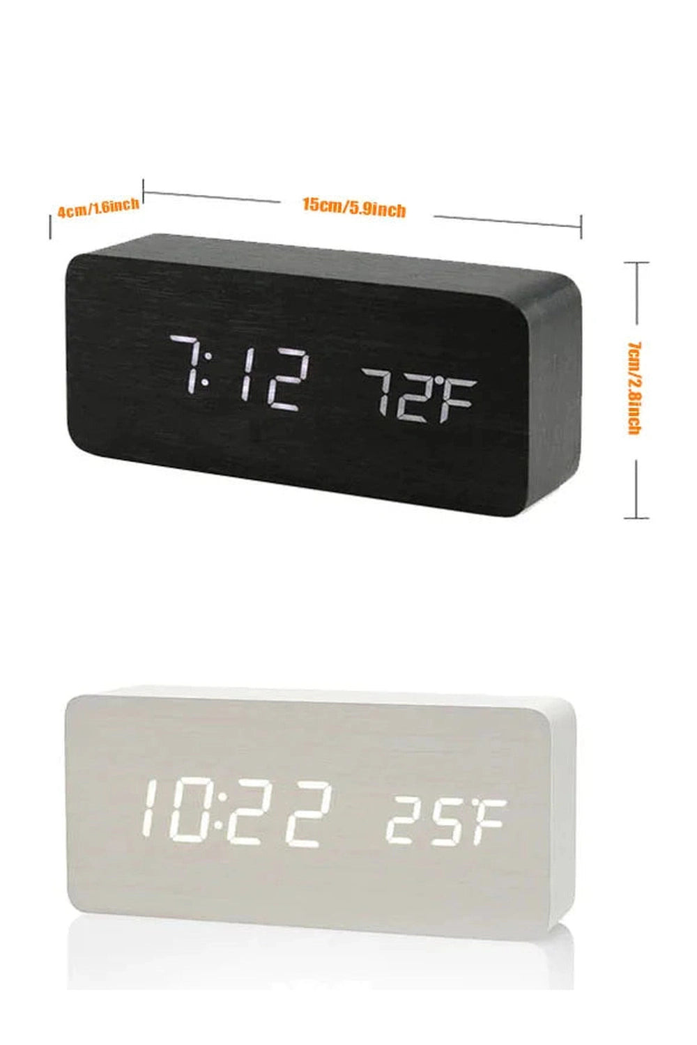 Wooden LED Digital Clock