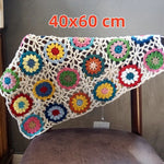 Boho Vintage Crochet Sunburst Blanket