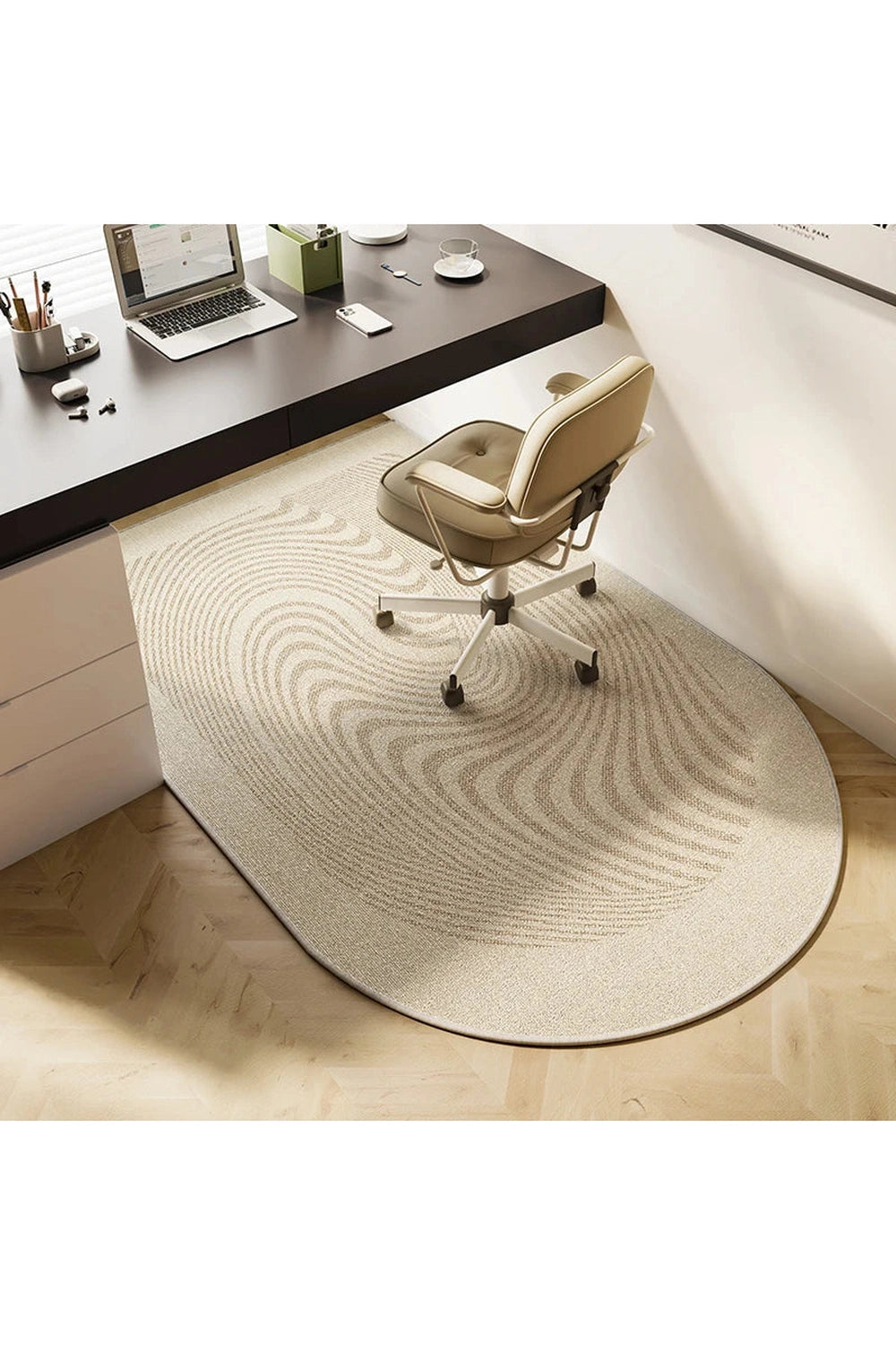 Bedroom Study Carpet Computer Chair Non-slip Floor Mat Coffee Table Desk TPR Bottom Anti-slip Carpets Large Rounded Corner Rug