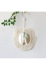 Aesthetic Boho Macrame Mirror