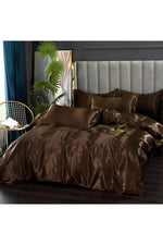 Satin Deluxe Solid Bedding Set