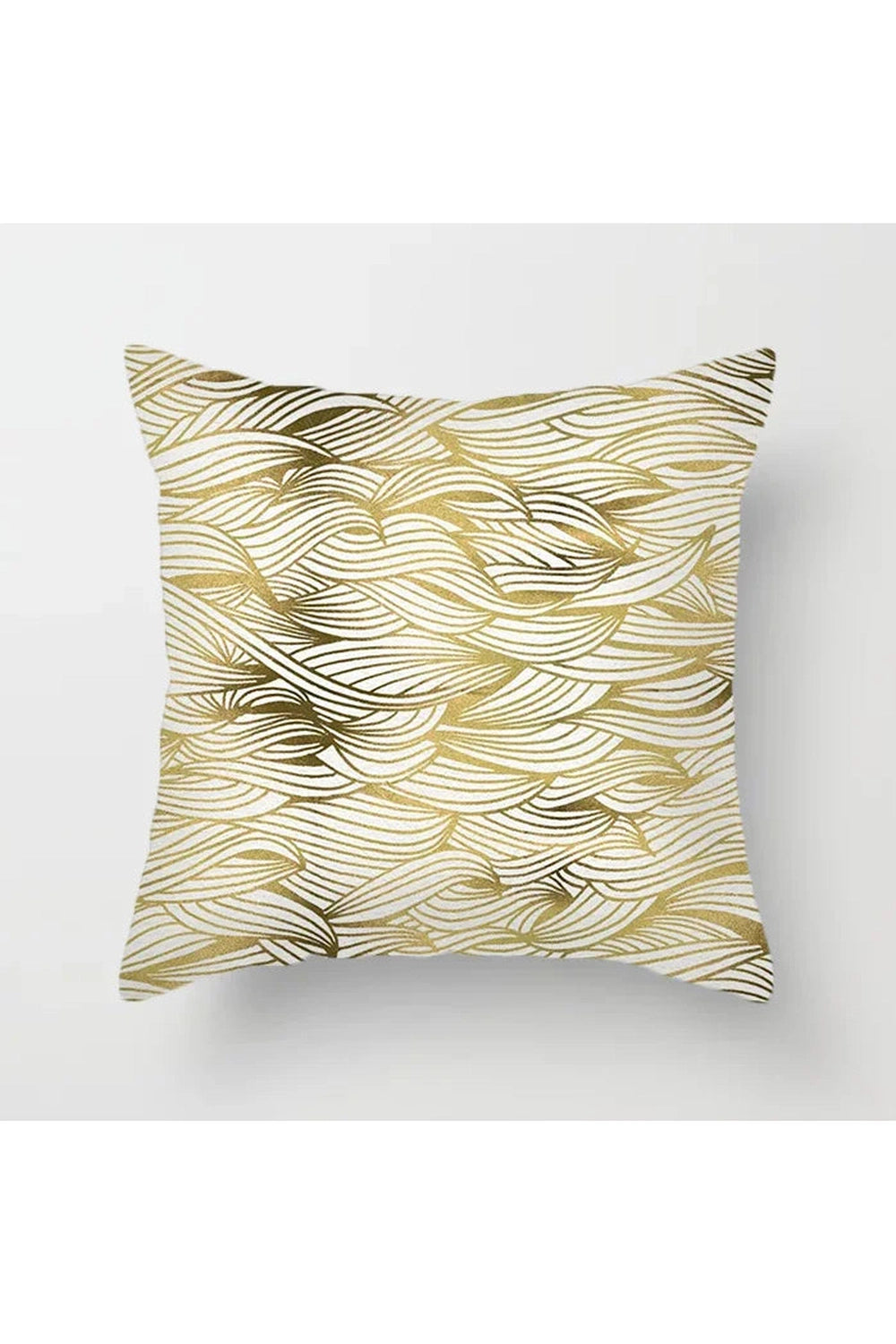 Fall Decor Yellow Leaf Polyester Pillow Case