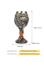 Dragon Resin Beer Goblet Cup