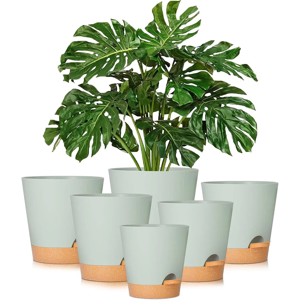 Sage Green Minimalist Plant Pots